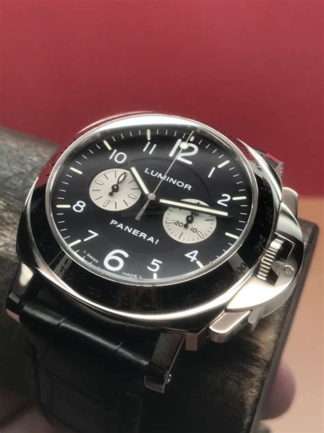 Panerai Luminor Chronograph PAM 189 00189 18K Gold Box/Pap